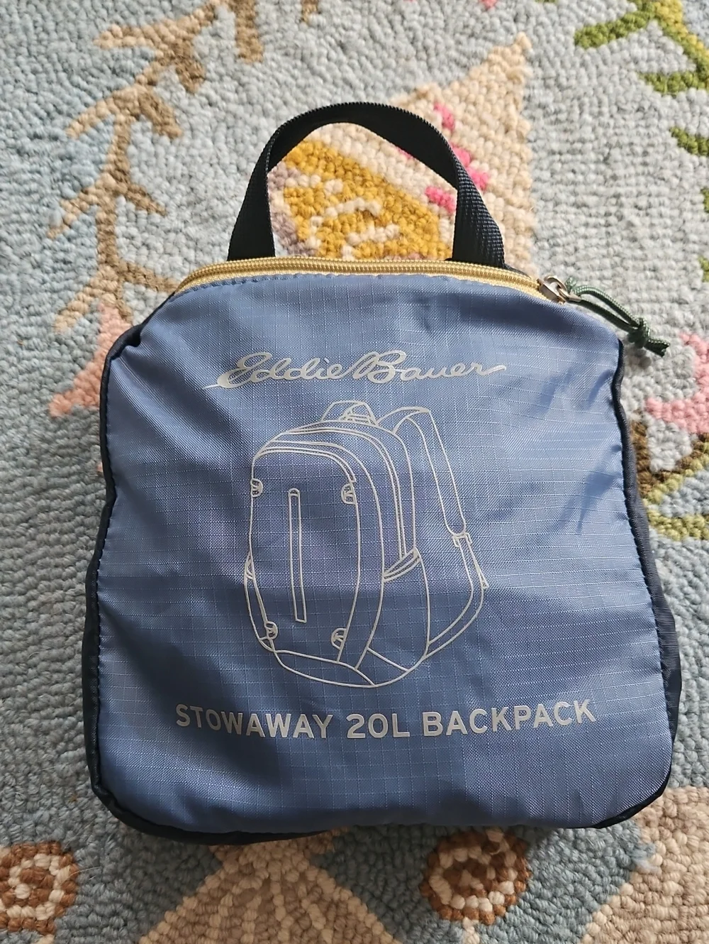Eddie Bauer Blue 20L 100% Polyester Stowaway Pack